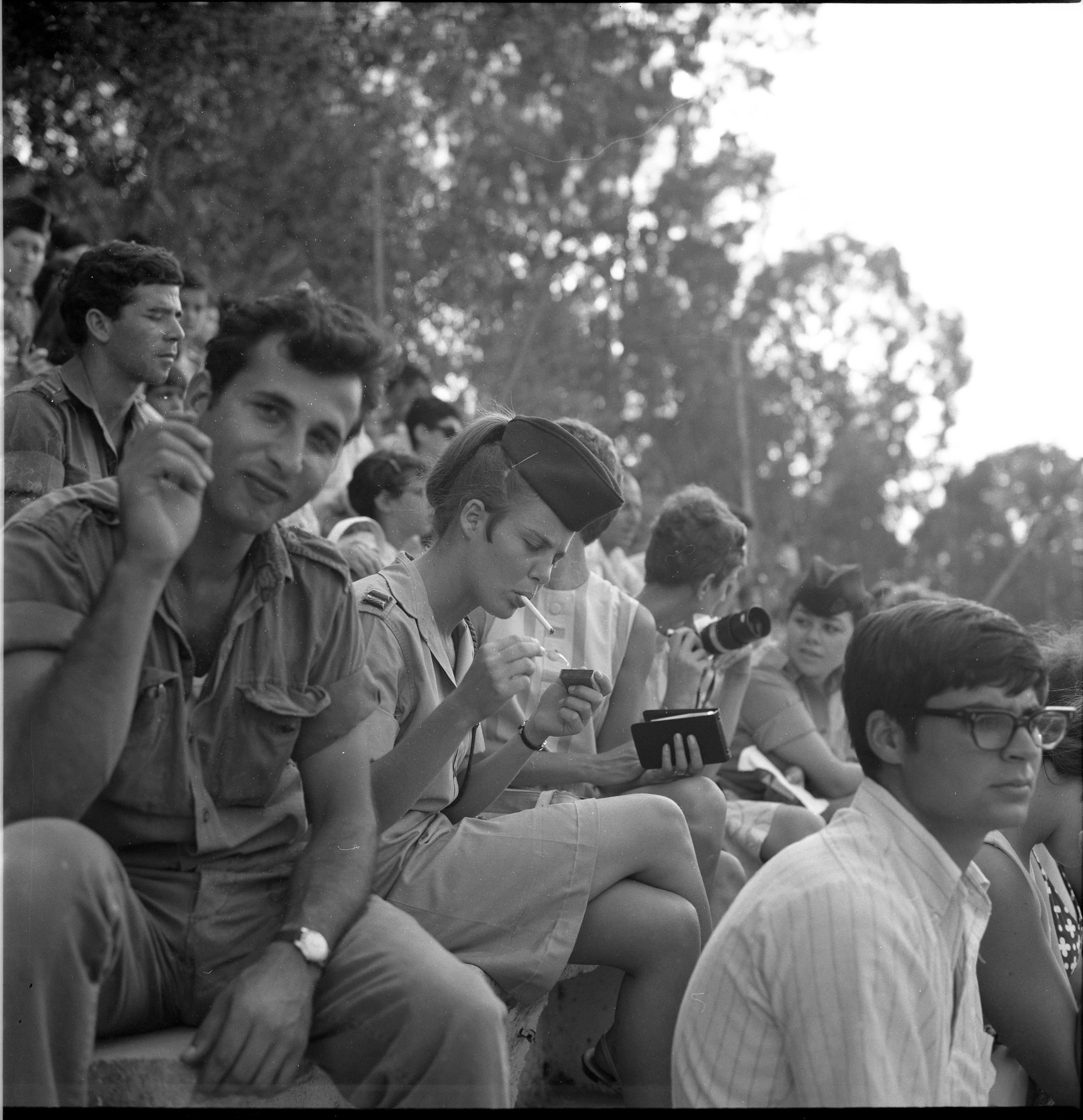  מסדר חיילות עם מפקדת חיל הנשים אל"מ סטלה לוי; 196