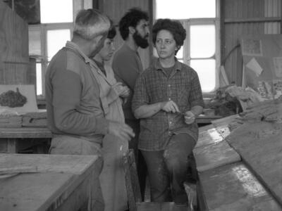  משה סעידי רינה ונעמי במפעל הקרמיקה ; 1973