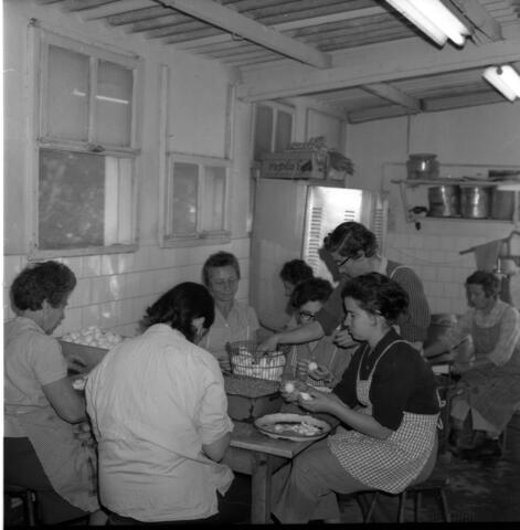  הכנות לערב פסח תשכ"ה במטבח; 1965