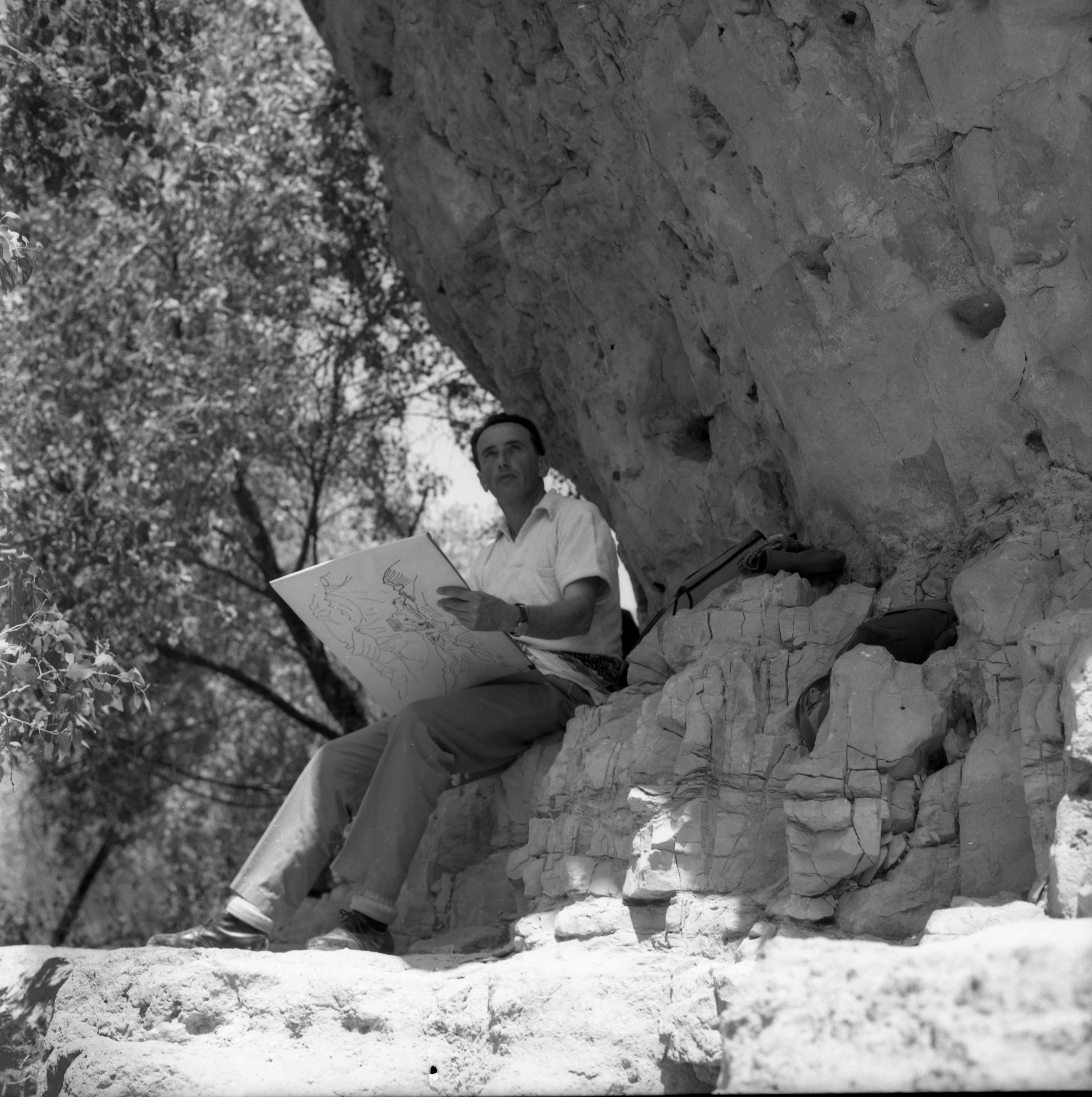  עם ציירי הקבה"א בעין- גדי; 1964