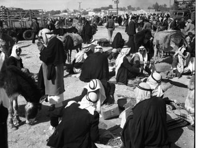  שוק בדואי בבאר- שבע; 1958