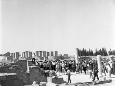  יריחו, עתיקות, ארמון אל פג'ר; 1968