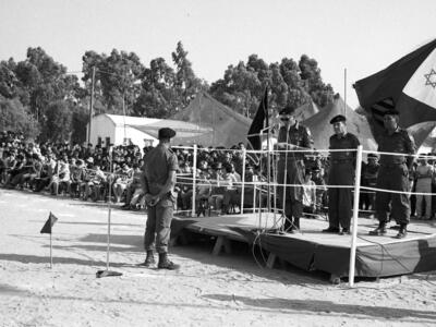  טקס צבאי בבית הספר לשריון ג'וליס מפקד גי"ש ישראל 